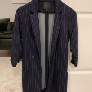 Dynamite navy stripped blazer